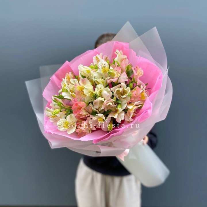 букет альстромерий "Черри" в Петропавловске-Камчатском